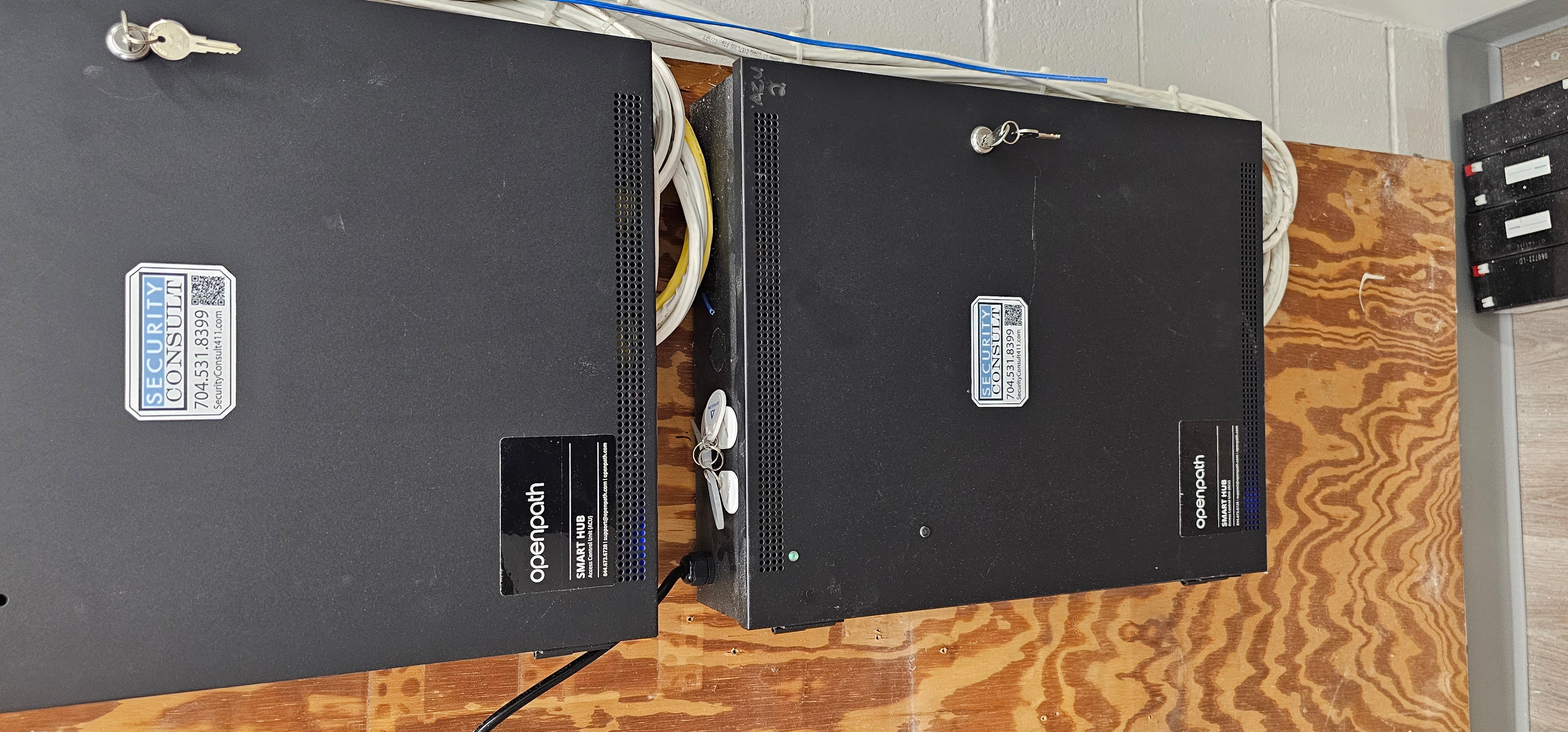 Licensed alarm panel work by Security Consult